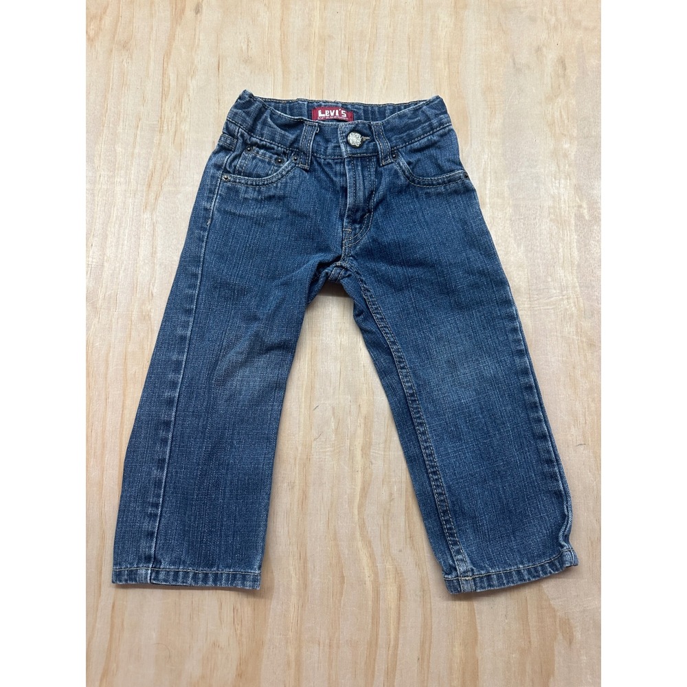 Levis 514 Slim Straight Jeans Toddler Boys Size 2T Medium Wash Denim